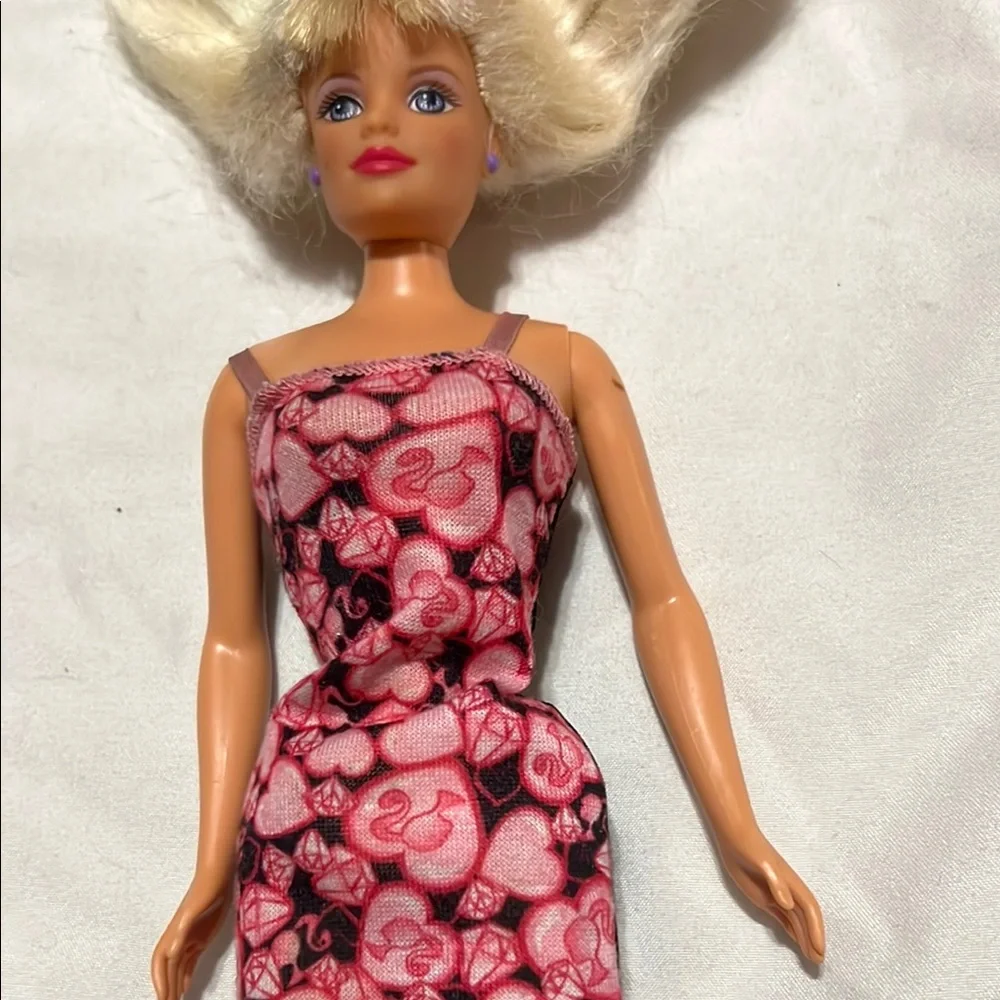 Barbie Doll vintage Mattel 1966 pretty summer‎ dress with earrings